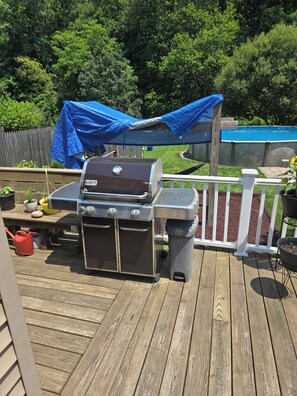 屋外ダイニングエリア
