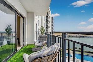 Panoramic Apartment, Canal View | Balcony view - Waters Edge Yas Island by Ferrari World (Abu Dhabi)