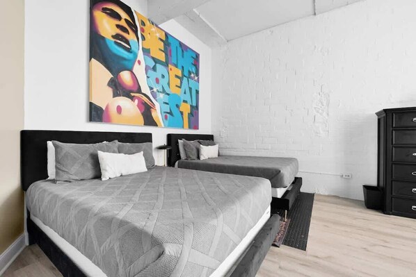 1 室のベッドルーム、アイロン / アイロン台、WiFi、ベッドシーツ