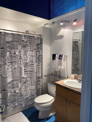 Shower, hair dryer