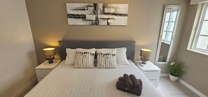 2 bedrooms, iron/ironing board, WiFi, bed sheets