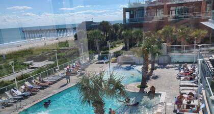 One bedroom with sleeper sofa in living room. Sleeps 4. Attractions close by.