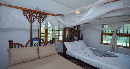 Charming 3-bedroom beach front villa with WiFi and AC in delightful Chuini