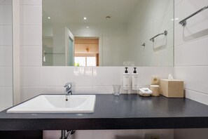 Hair dryer, towels