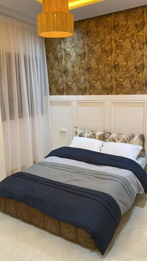 2 室のベッドルーム、WiFi、ベッドシーツ