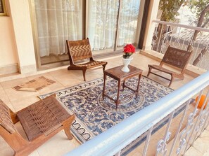 Terrace/patio - 
Perfect for couples, families, or friends. Book now and unwind in style! (panchgani)