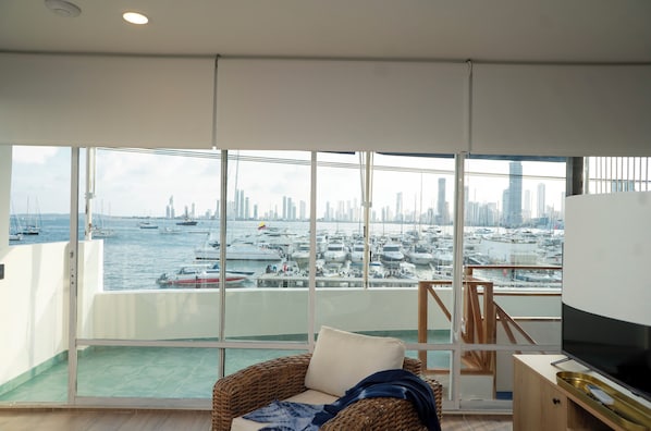 Studio Deluxe, vue baie | Vue depuis le balcon