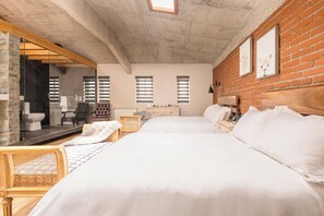 Skylight Double Suite | Premium bedding, down comforters, minibar, in-room safe