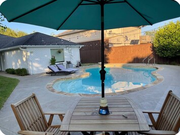 Backyard with pool