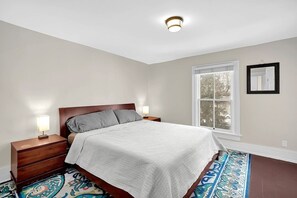 1 bedroom, iron/ironing board, travel crib, free WiFi