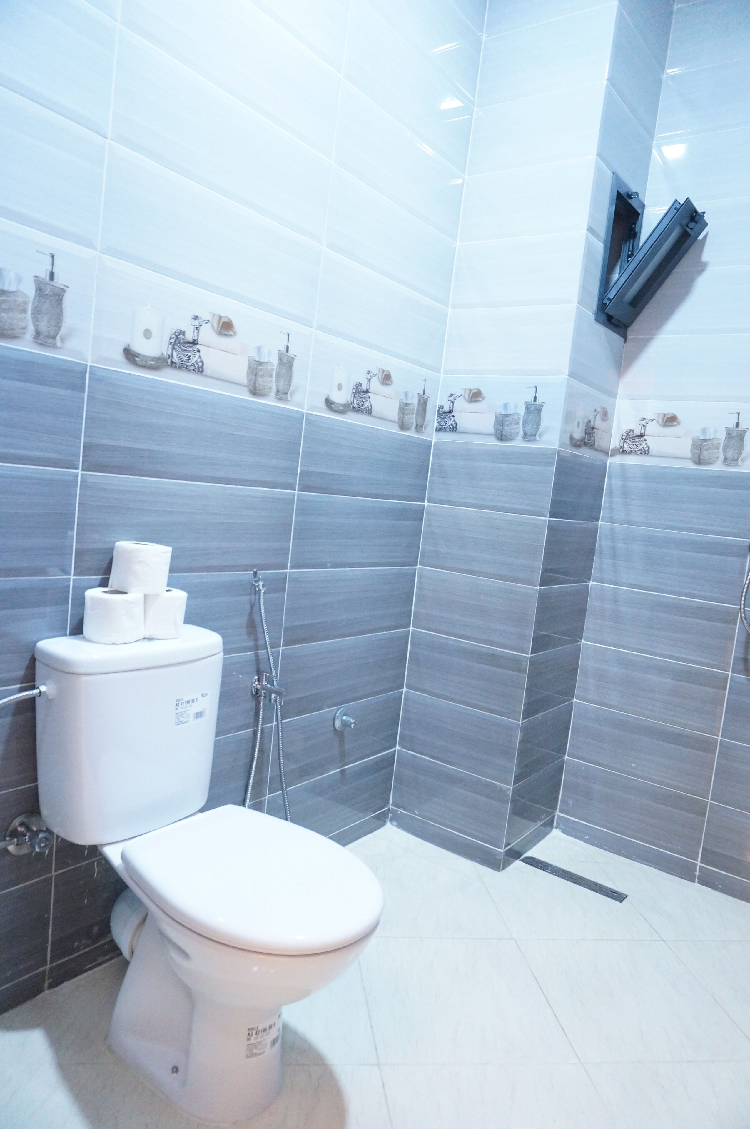 Suihku, pyyhkeet, saippua, vessapaperi