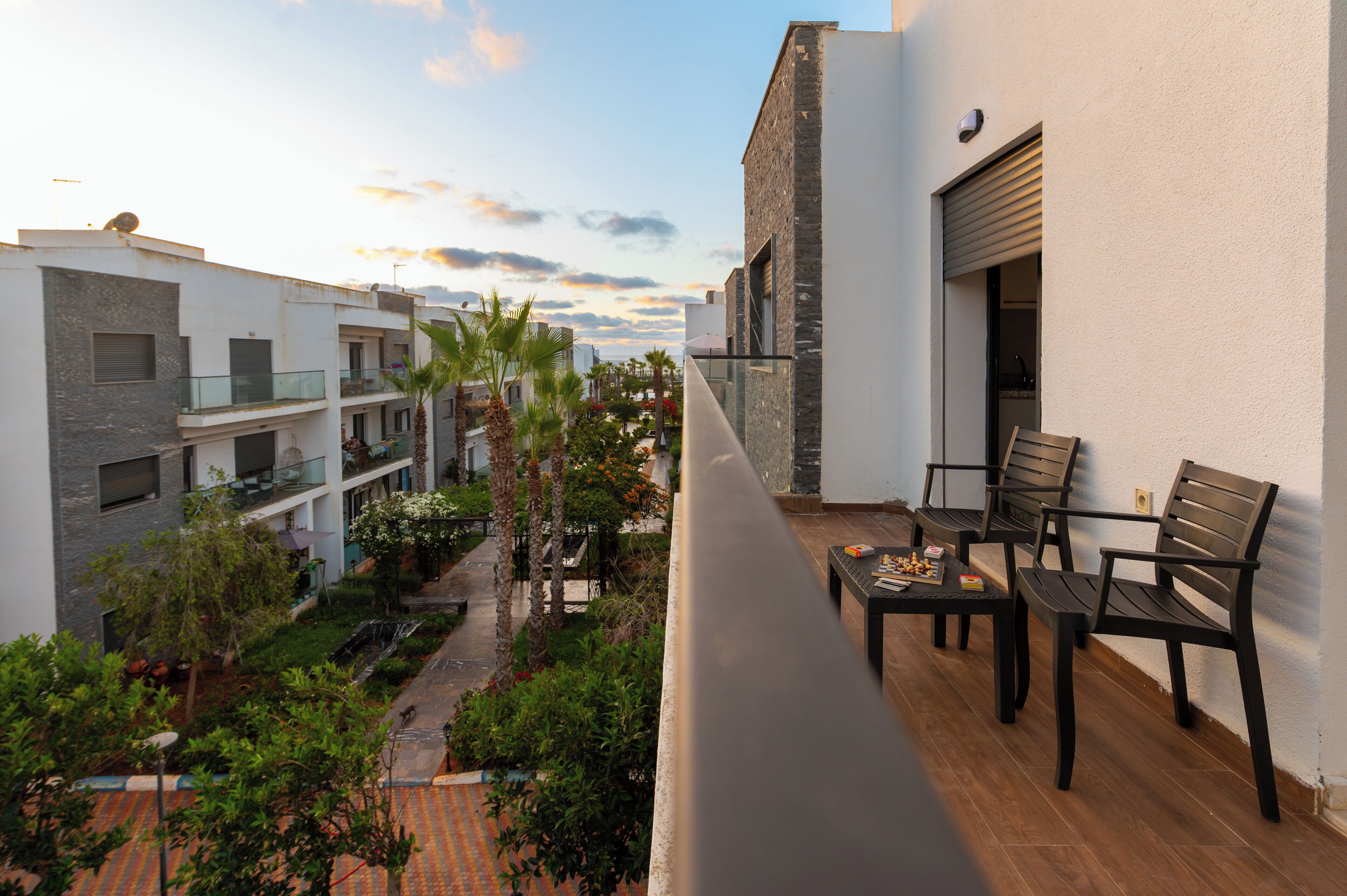 Uitzicht vanuit de kamer