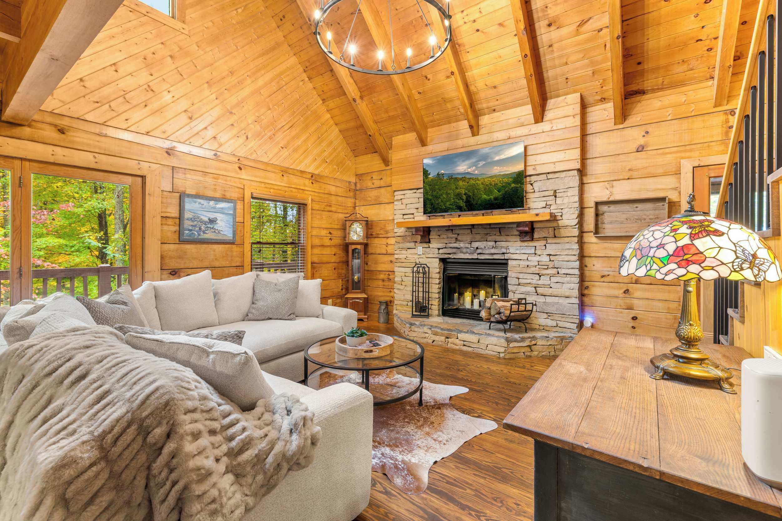 TV, fireplace, offices