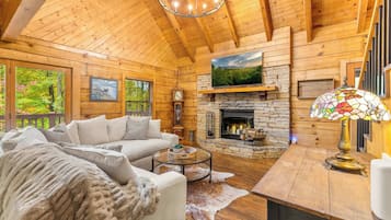 TV, fireplace, offices