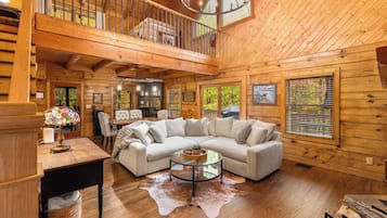 TV, fireplace, offices