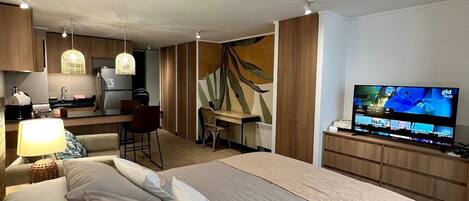 Appartement | Fer et planche Ă repasser, accĂšs au Wi-Fi (inclus)