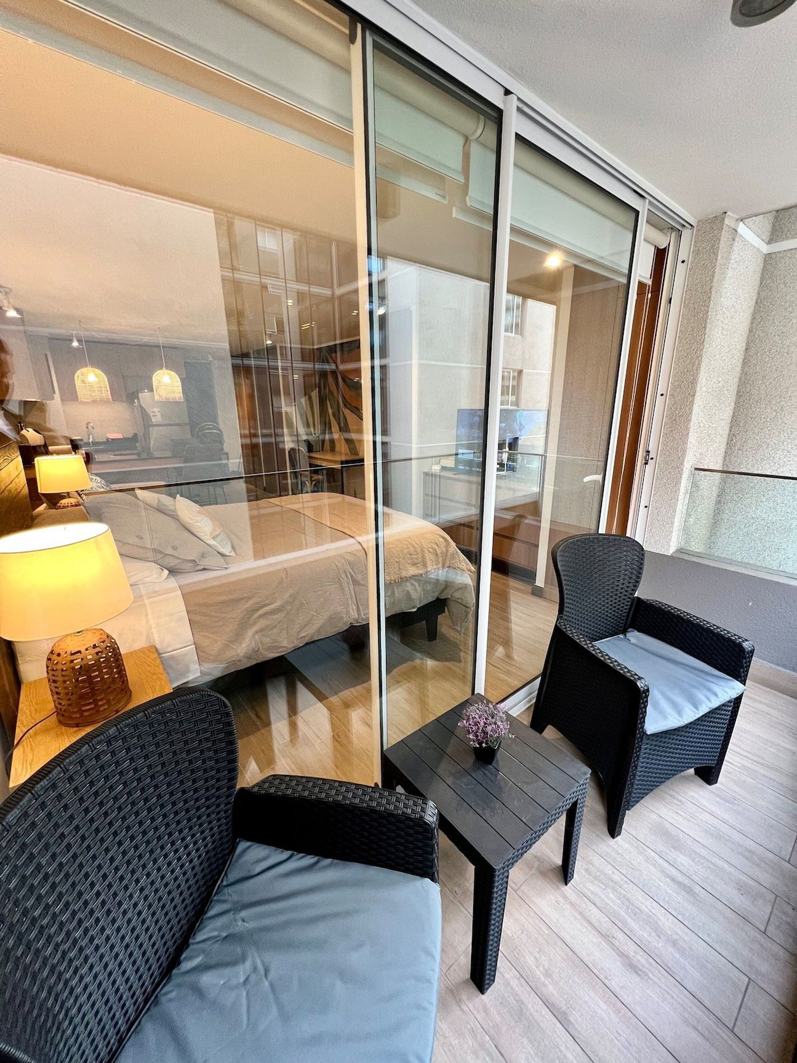 Apartemen, pemandangan kota | Interior