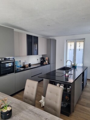 Microwave, oven, stovetop, dishwasher