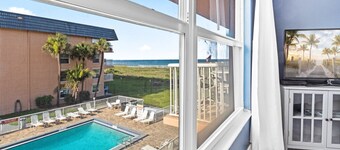 Cocoa Beach Oceanfront | Sunrise Views, Heated Pool & BBQ Grill | Walk to Downtown