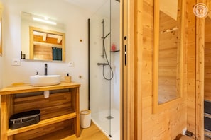 Shower, hair dryer