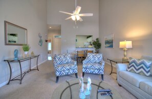 TV - Cozy 2BR Condo w/ Screened Porch & Pool | Kingston Plantation Retreat (Myrtle Beach)