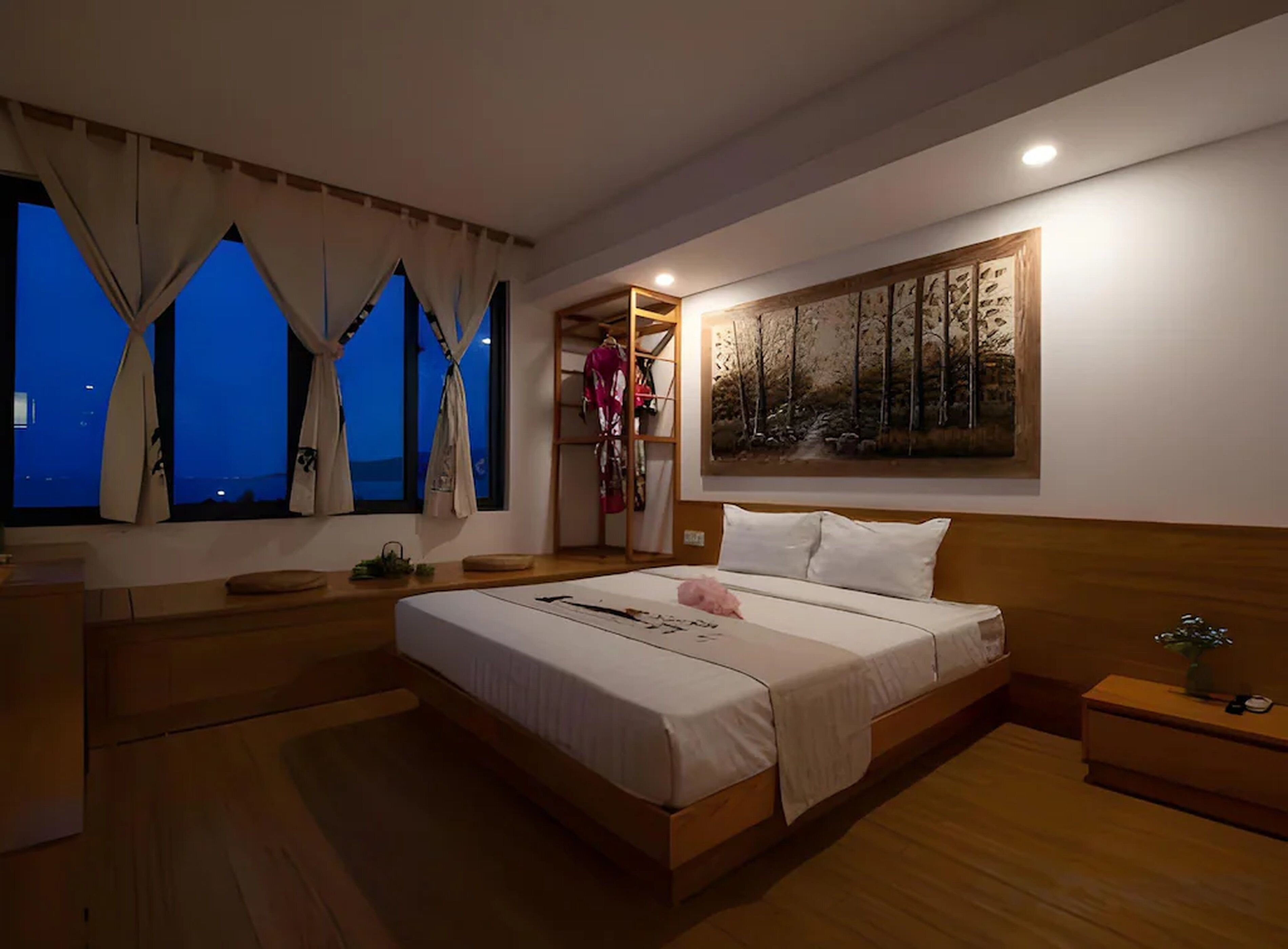 Suíte luxo | Roupas de cama premium, camas com colchões pillow-top, frigobar