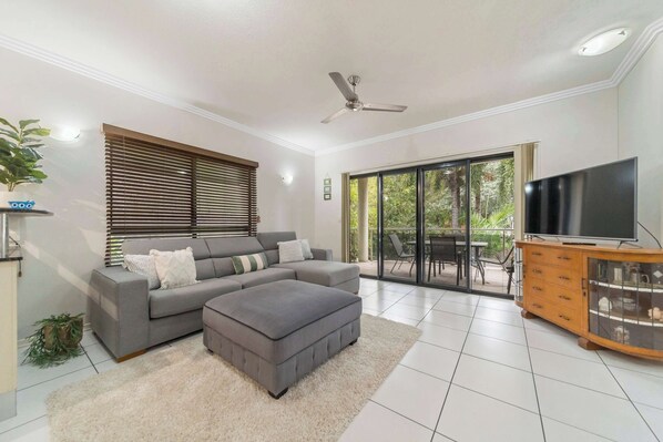 Living area - 2 bedroom unit on The Strand (Townsville City)