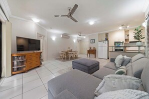 Living area - 2 bedroom unit on The Strand (Townsville City)