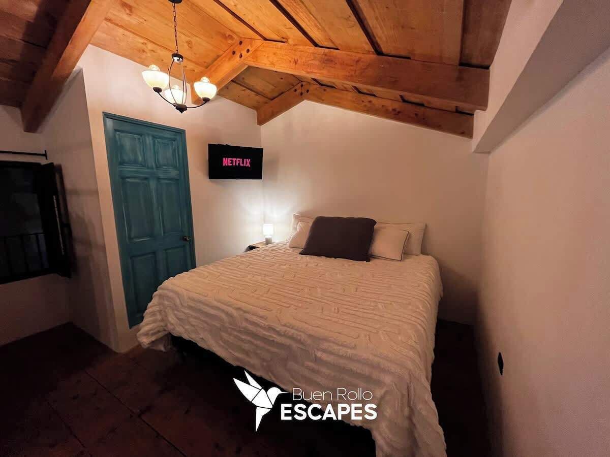 1 dormitorio, escritorio, tabla de planchar con plancha y wifi gratis