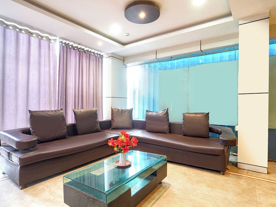 Sitteområde i lobbyen