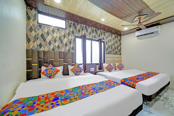 Kamar Keluarga | Seprai katun Mesir, seprai premium, brankas, dan Wi-Fi gratis