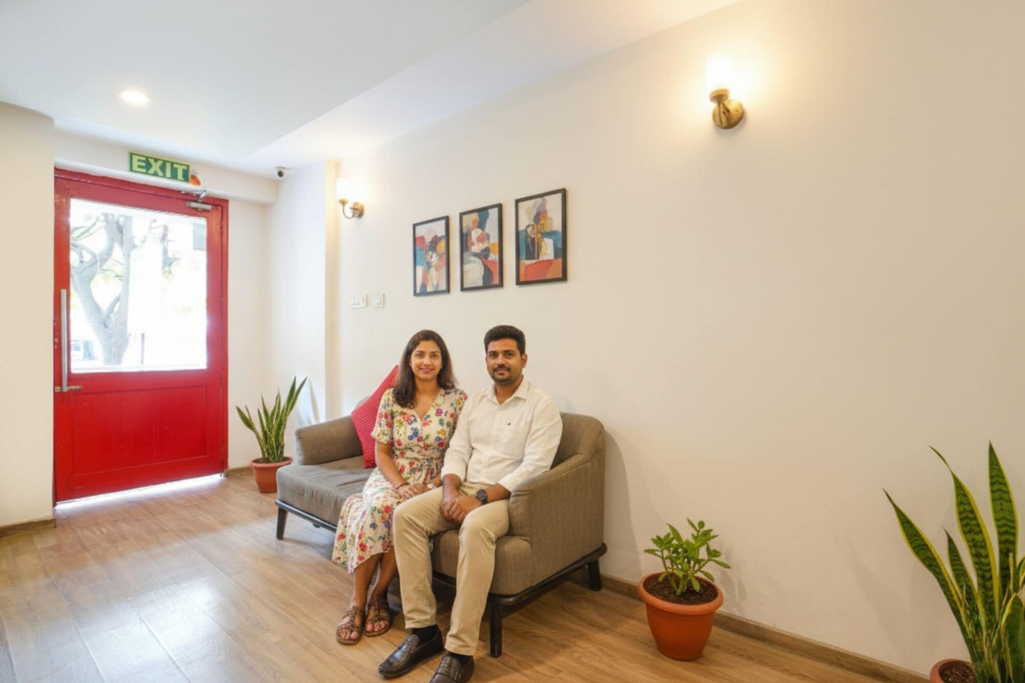 Sala de estar en el lobby