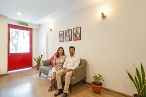 Sittområde i lobbyn