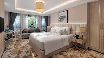 Premium bedding, down duvets, memory-foam beds, minibar