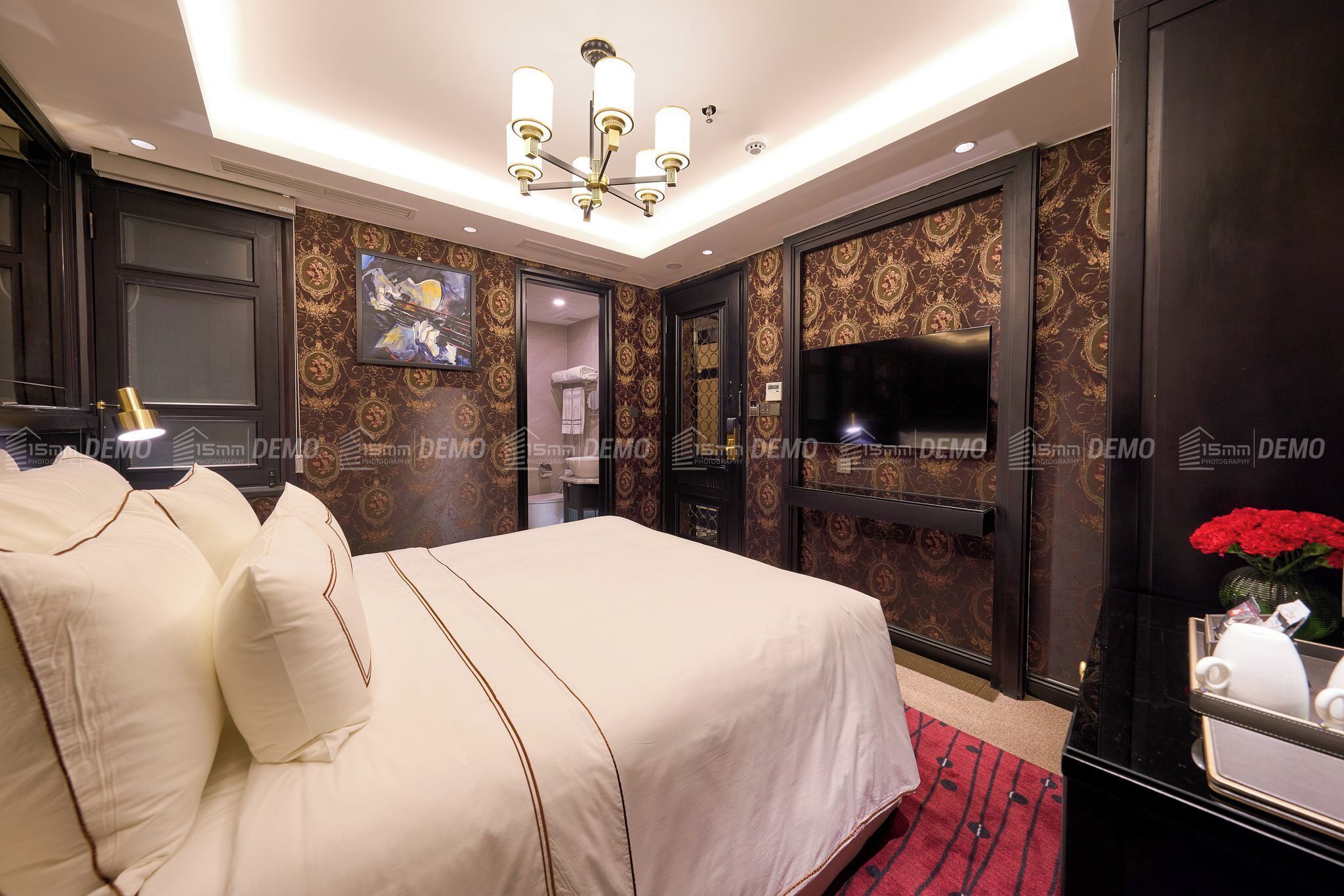 Habitación doble Deluxe | Sábanas italianas Frette, ropa de cama de alta calidad y edredón 