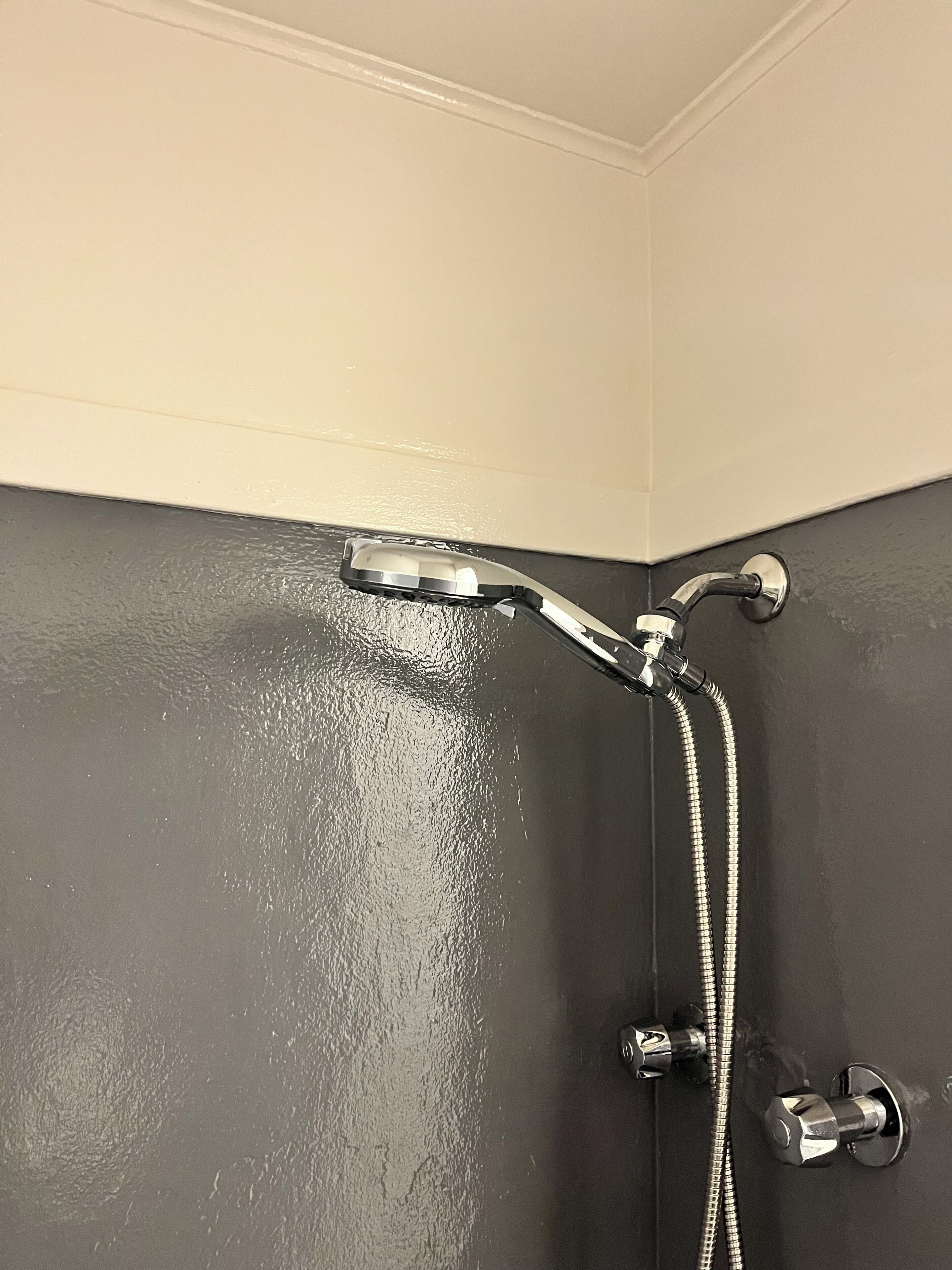 Ducha, secador de pelo, toallas y champú