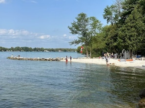 On the beach