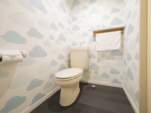Hair dryer, towels