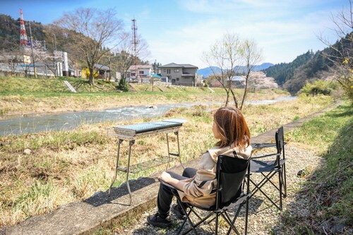 River x BBQ x Popular Roadside Station Enjoy the / Tonegun Gunma