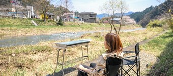 River x BBQ x Popular Roadside Station Enjoy the / Tonegun Gunma