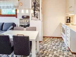 Fridge, microwave, dishwasher, toaster