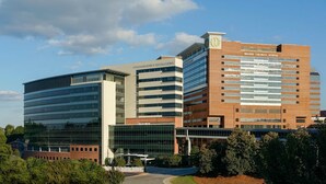 A modern hospital complex with a comprehensive cancer center and a children's hospital. - Charming 2-bed, 2 full bath lower level studio with WiFi, AC in Ardmore (Winston-Salem)