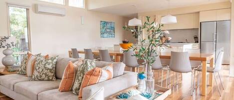 TV, fireplace, DVD player