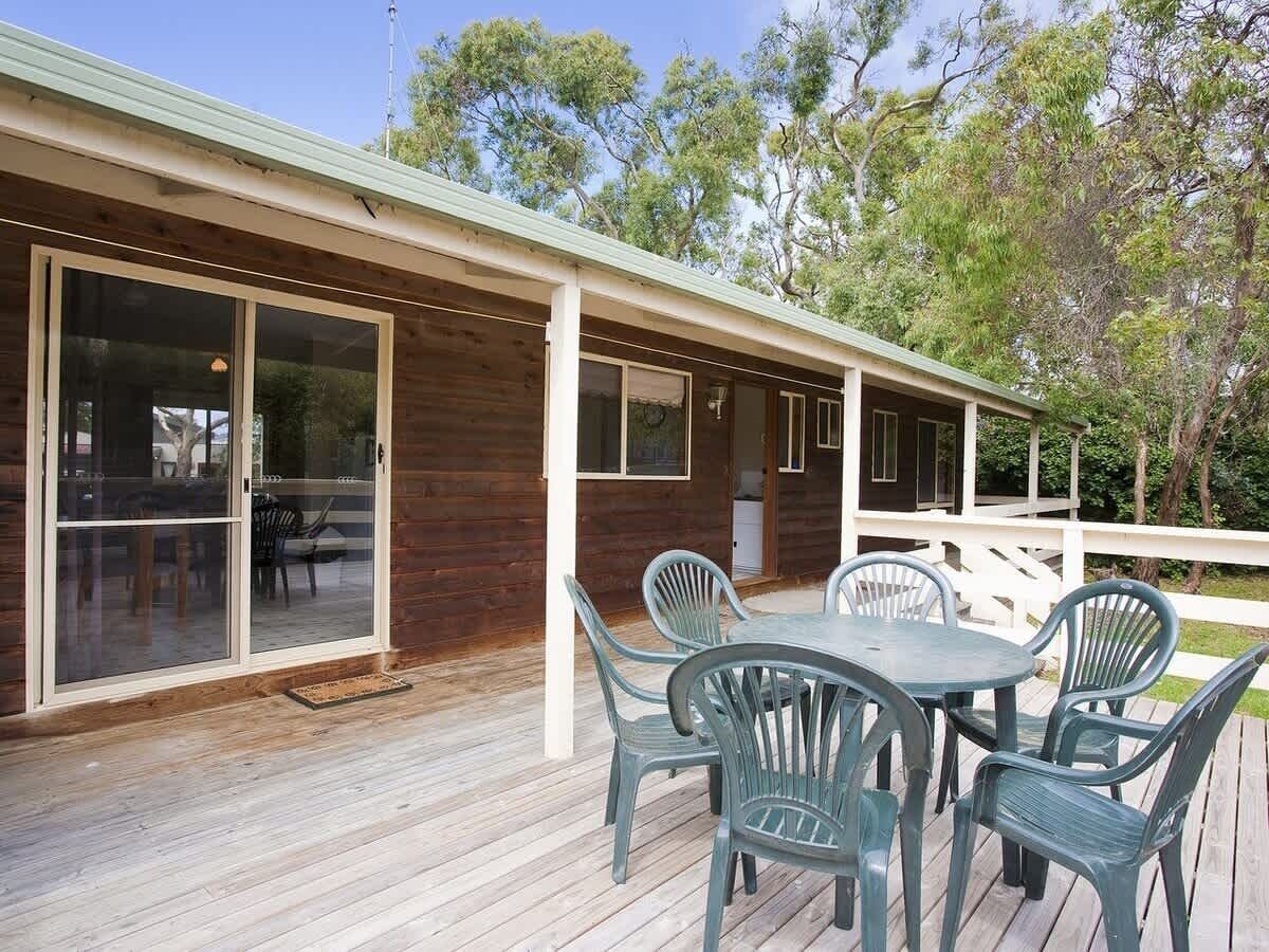 屋外ダイニングエリア