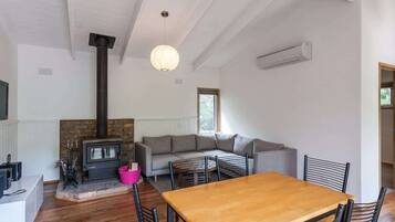 TV, fireplace, DVD player