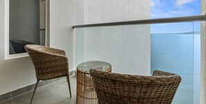 Terrace/patio - Beachfront Studio w/ Rooftop Pool, Gym & Ocean Views | Harbor (Puerto Vallarta)