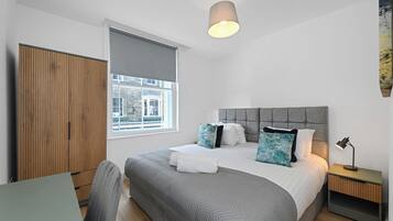 1 bedroom, desk, iron/ironing board