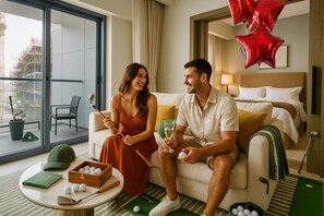 Deluxe Apartment, Balcony | Living area | Smart TV, Netflix, streaming services