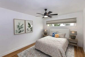 1 soverom, strykejern/-brett, wi-fi (inkludert) og sengetøy