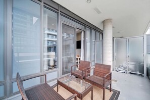 Terrace/patio - City Views & Private Balcony | Gym, Pool & More! (Kitchener)